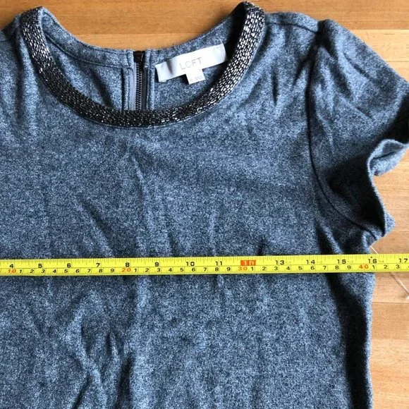 Ann Taylor  LOFT Crystal Collar Shift Dress - Picture 5 of 13